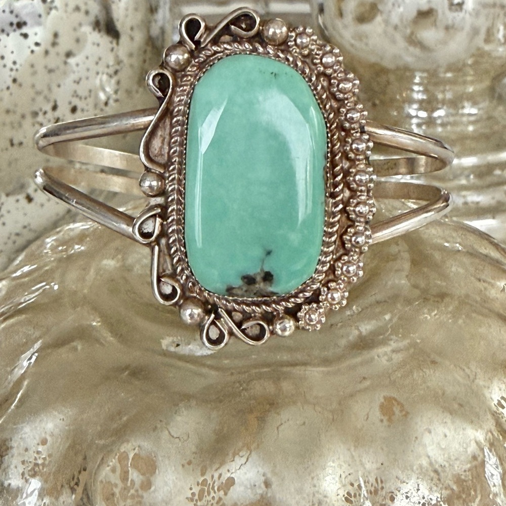 Silver and Turquoise Bracelet